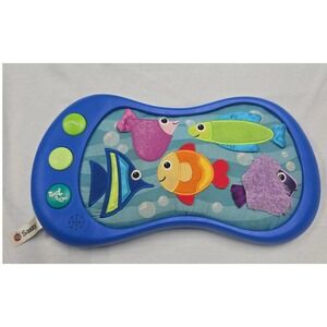 Sassy Musical Under the Sea Fish Sensory Symphony Tactile Baby Infant Toy Blue